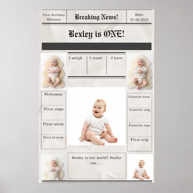 Affiche Nouvelles de rupture Premier jalons (Devant)