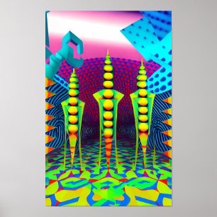 Affiche Nouvelles dimensions Beckon - Ken Gage Art