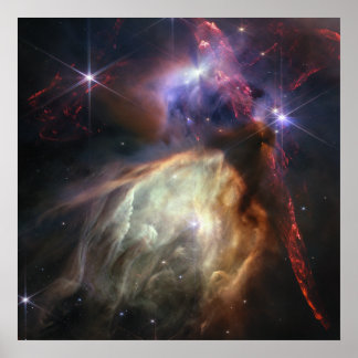 Affiche Nouvelles Étoiles | Rho Ophiuchi | JWST