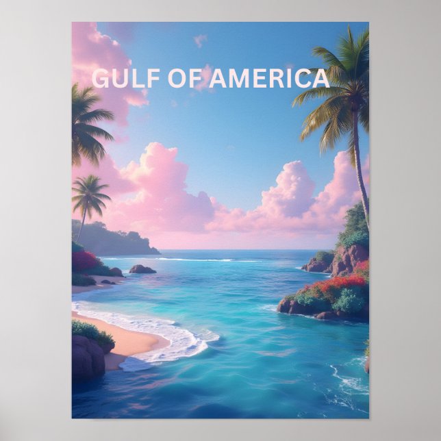 Affiche Nouvelles golfe d'amérique en pastels (Devant)