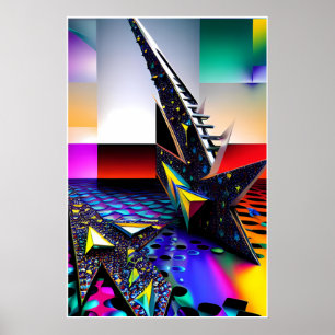 Affiche Nouvelles vues de design Memphis
