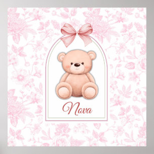 Affiche Nova   Conception personnalisée d'ours en peluche 