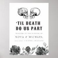 NOVA Gothique Floral Crâne jusqu'à la mort Mariage