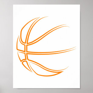 Affiche Novelté de basket-ball - Joueur de basket-ball