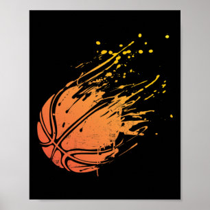 Affiche Novelty Silhouette Basketball Cadeau Graphique Pou