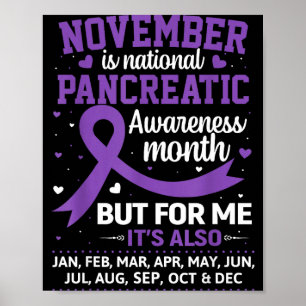 Affiche Novembre est la sensibilisation au cancer du pancr