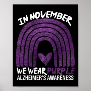 Affiche Novembre Nous portons Violet Alzheimer