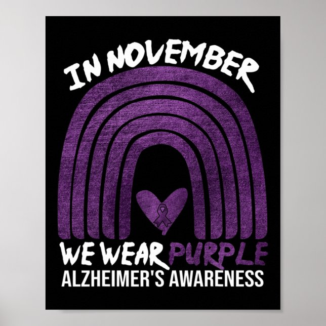 Affiche Novembre Nous portons Violet Alzheimer (Devant)