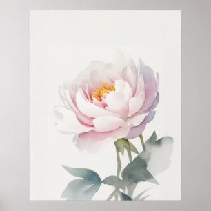Affiche Novembre Peony Flower