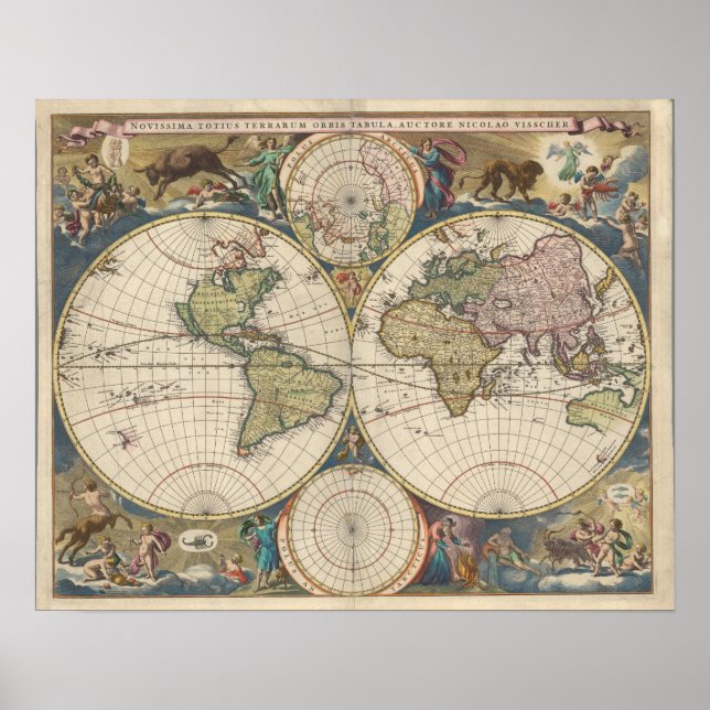 Affiche Novissima Totius Terrarum Orbis (Devant)