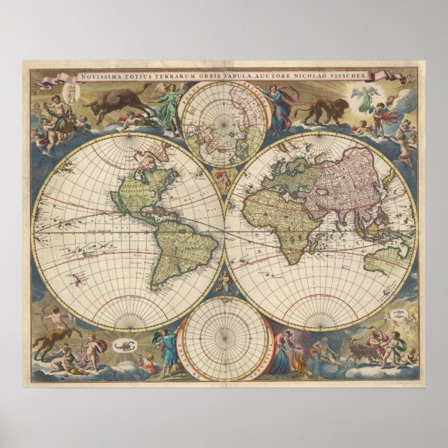 Affiche Novissima Totius Terrarum Orbis (Devant)