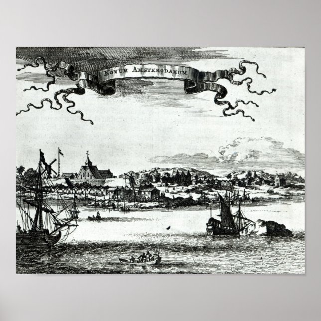 Affiche Novum Amsterodamum, c.1667 (Devant)