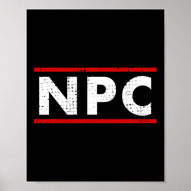 Affiche Npc Meme - Non Player Character 1  (Devant)