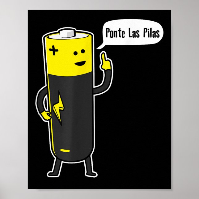 Affiche Nte Las Las Battery Motivational  (Devant)