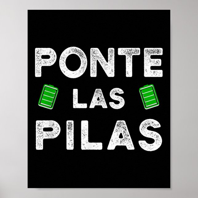 Affiche Nte Las Las Citation Espagnole Drôle Motivation  (Devant)