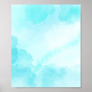 Affiche Nuage blanc sur l'arrière - plan bleu ciel