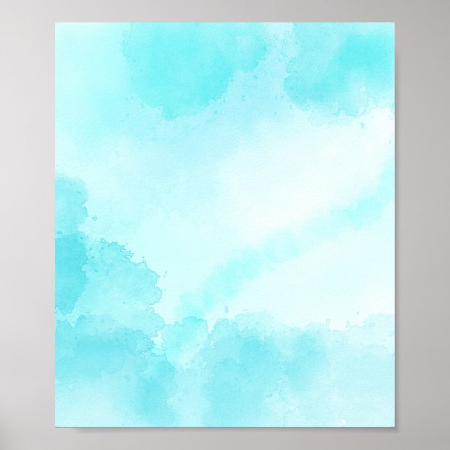 Affiche Nuage blanc sur l'arrière - plan bleu ciel (Devant)