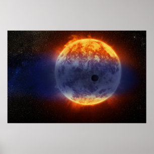 Affiche Nuage De Gaz Hydrogène Au Large De L'Exoplanète Gj