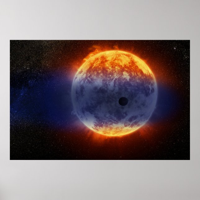 Affiche Nuage De Gaz Hydrogène Au Large De L'Exoplanète Gj (Devant)