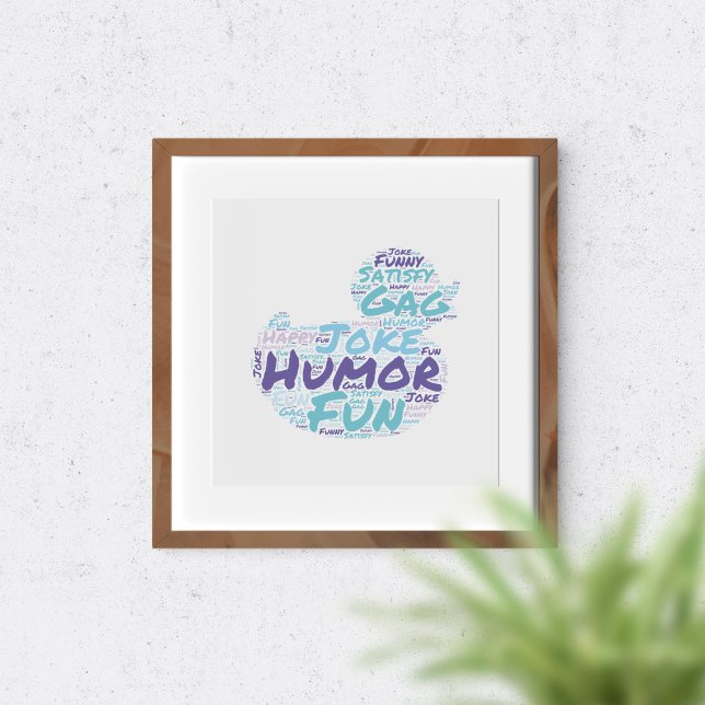 Affiche Nuage de mots humoristique. (Créateur téléchargé)