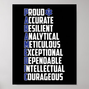 Affiche Nuage de mots paramétriques d'urgence EMS