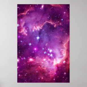Affiche Nuage Magellanique Pourpre