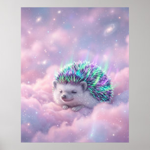 Affiche Nuage nébuleux de nuage de champignon d'aurore Art