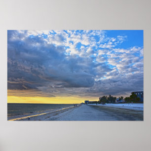 Affiche Nuages au-dessus de Fort Myers Beach, Floride