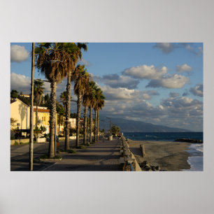 Affiche Nuages Au-Dessus Du Bord De Mer