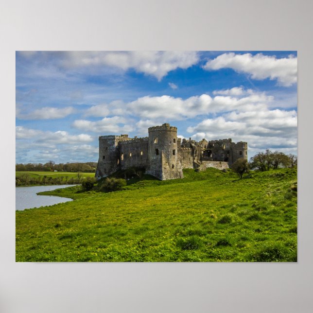 Affiche Nuages au-dessus du château de Carew (Devant)