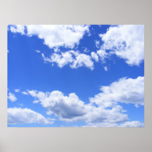 Affiche Nuages bleus
