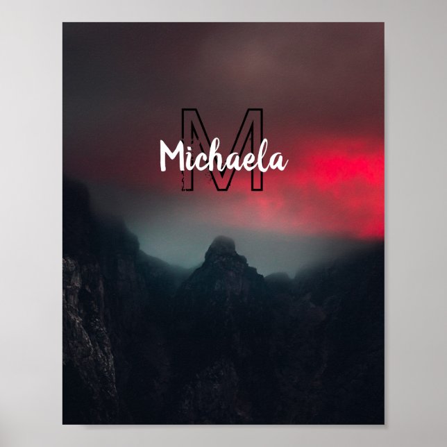 Affiche Nuages brûlants, brouillard et monographie des mon (Devant)