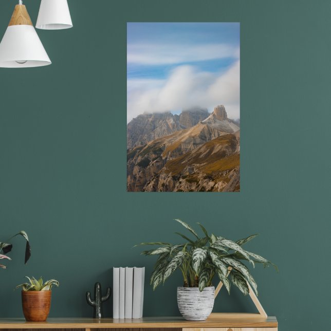 Affiche Nuages bruyants au-dessus des dolomites oranges d' (Salon 1)