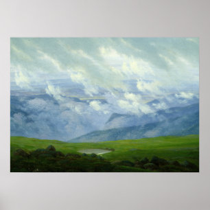 Affiche Nuages de dérive par Caspar David Friedrich