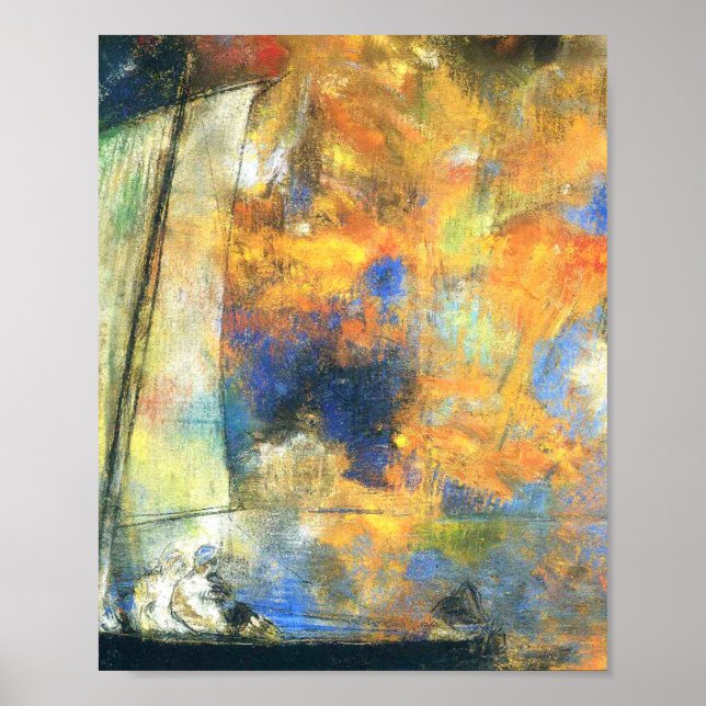 Affiche Nuages De Fleur 1903 Par Odilon Redon (Devant)