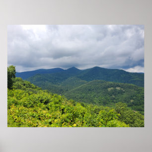 Affiche Nuages de la promenade Blue Ridge