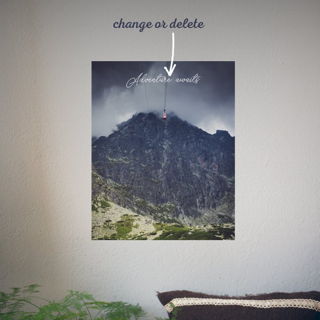 Affiche Nuages de tempête au-dessus des montagnes (Créateur téléchargé)