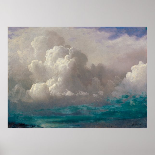 Affiche Nuages de tempête par Albert Bierstadt (vers 1880) (Devant)
