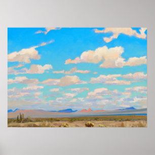 Affiche Nuages d'un après-midi d'été par Maynard Dixon