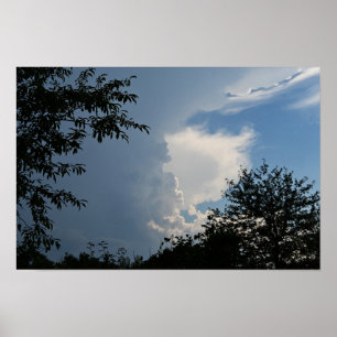 Affiche Nuages et Arbres