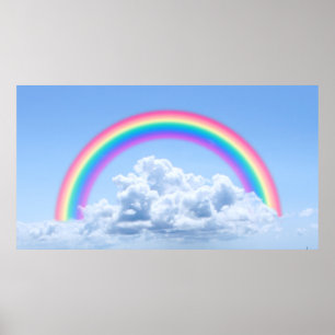 Affiche Nuages Et Arc En Ciel