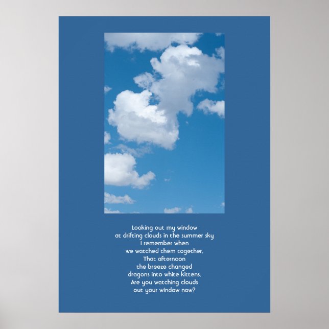 Affiche Nuages et ciel (Devant)