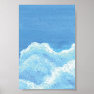Affiche Nuages Fluffy Imprimer, Papier d'affiche de valeur
