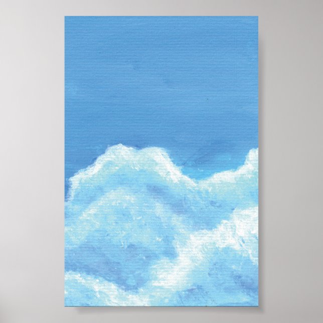Affiche Nuages Fluffy Imprimer, Papier d'affiche de valeur (Devant)