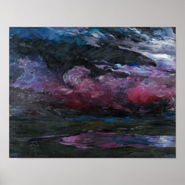 Affiche Nuages lourds à la dérive | Emil Nolde | (Devant)