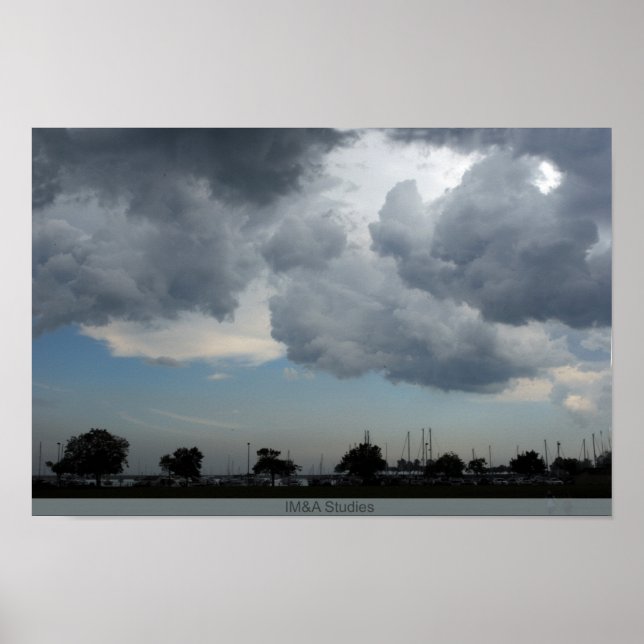 Affiche Nuages Majestueux Sur Le Lac 2 (Devant)