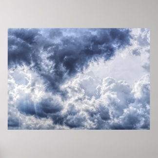 Affiche nuages orageux
