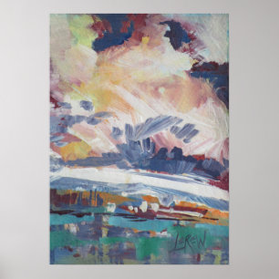 Affiche Nuages qui se forment Peinture / Artiste Larry Ler