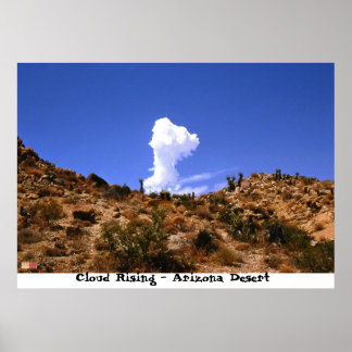 Affiche Nuages se levant - Arizona Desert