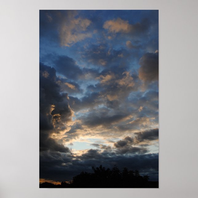 Affiche Nuages spectaculaires dans le ciel 2 (Devant)